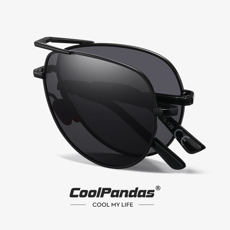 Sunglasses Aviator Polarized - CoolPandas Moda Katlanır Güneş Gözlüğü Erkekler
