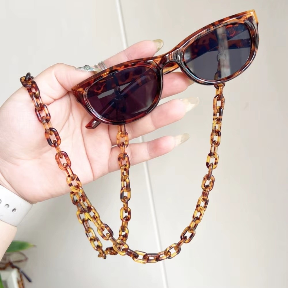 Sunglass Retainer Cord - Kaymaz Leopar Akrilik Gözlük Zinciri Anti-Kayıp