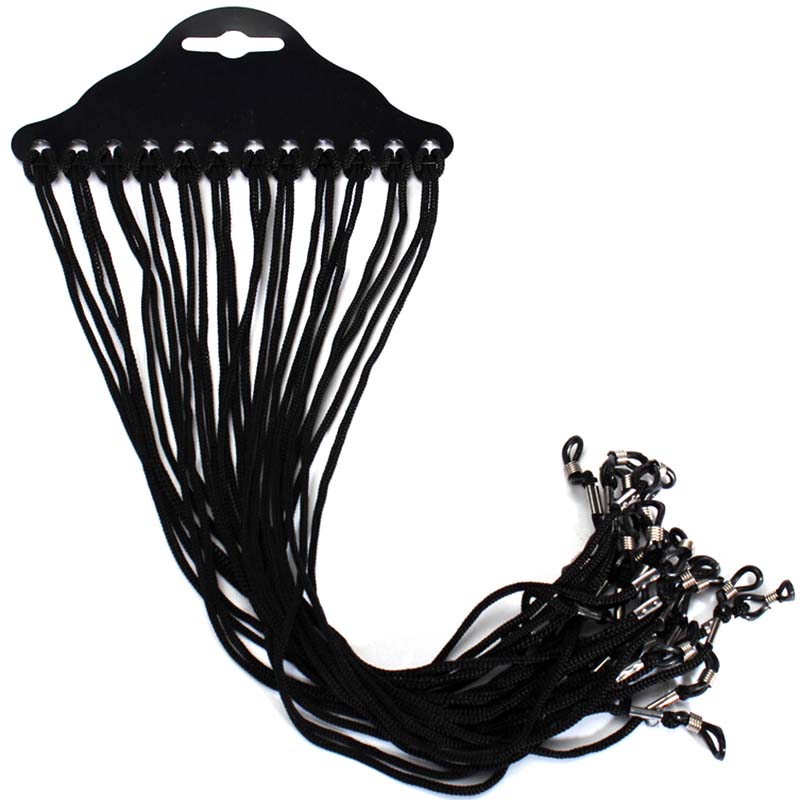 12 adet/takım Siyah Naylon Kor - Sunglass Retainer Cord incelemesi ve fiyatı