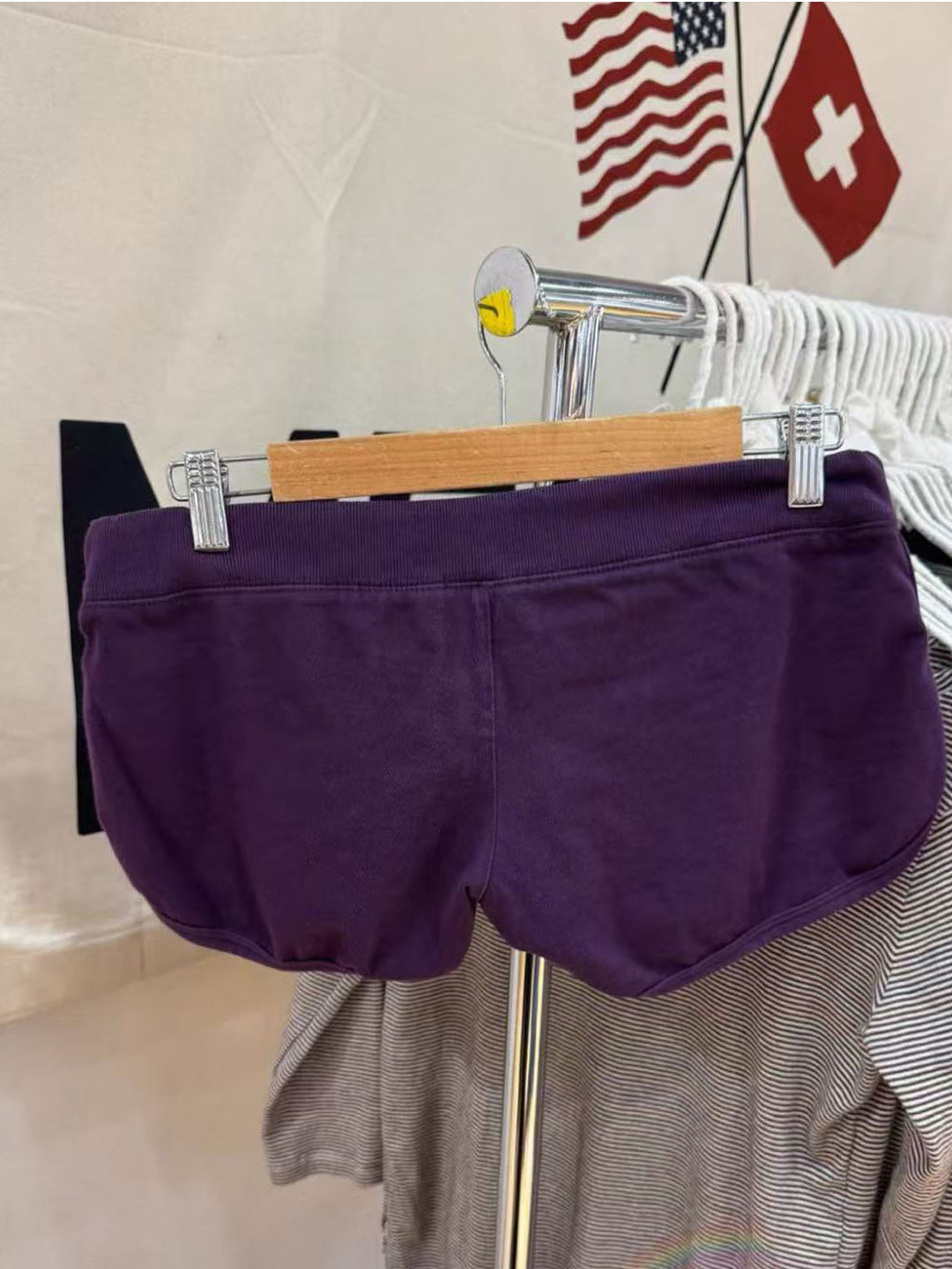 Mor Pamuklu Kısa Pantolon Kadı - Short Linen Drawstring incelemesi ve fiyatı