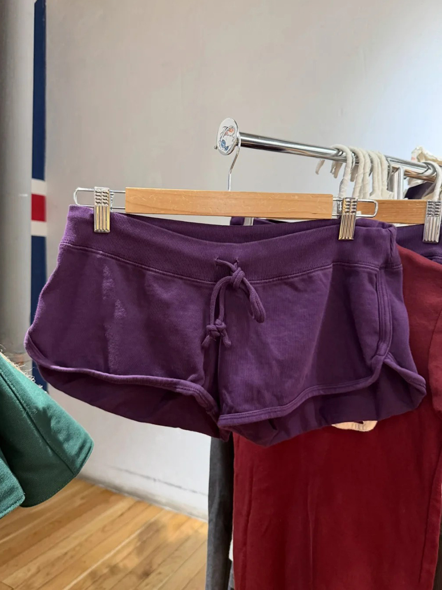 Mor Pamuklu Kısa Pantolon Kadı - Short Linen Drawstring incelemesi ve fiyatı