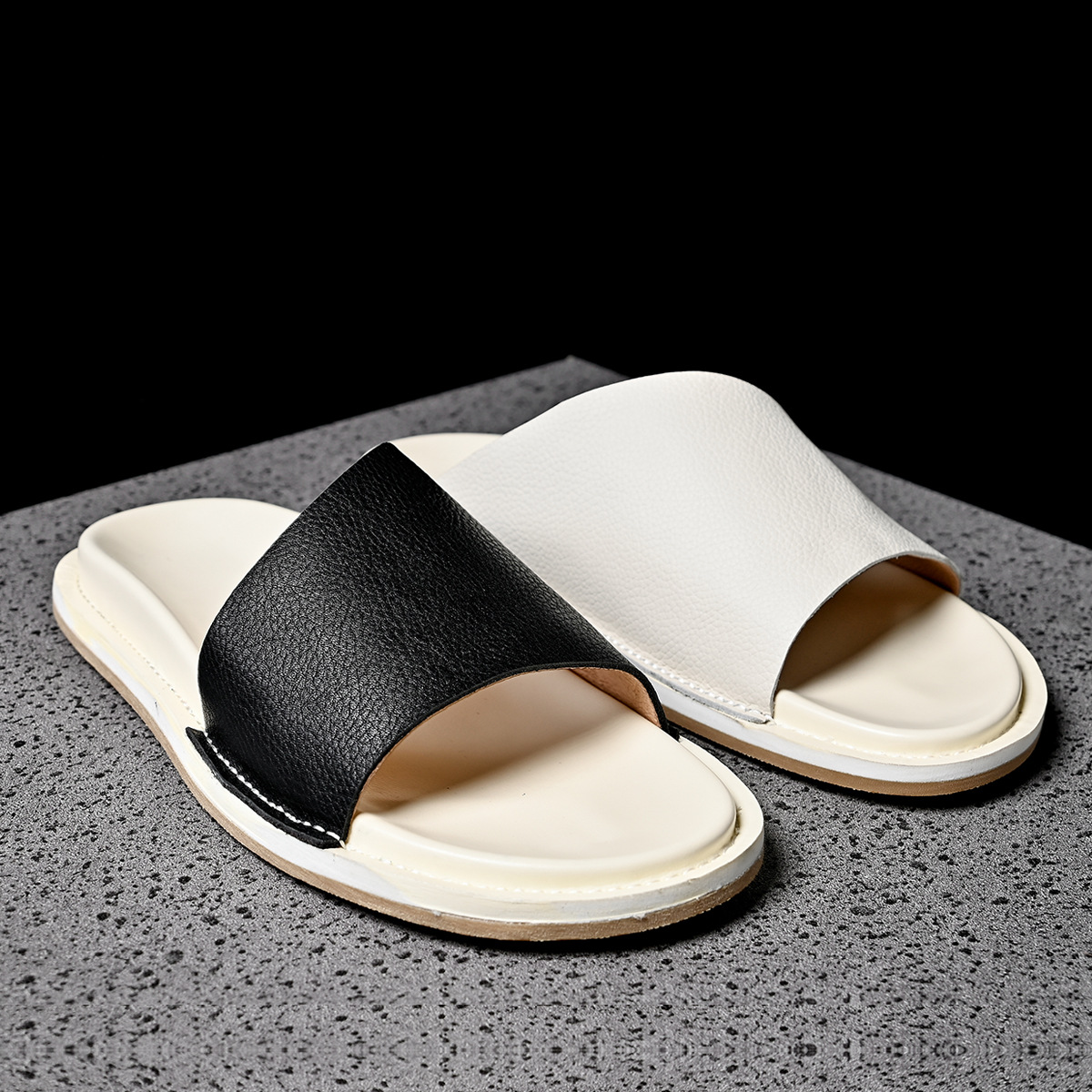 Yüksek Kaliteli Yumuşak Erkek  - Flip Flop Leather Men incelemesi ve fiyatı