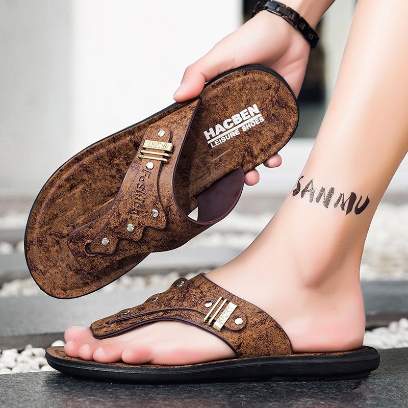 2026 Yeni Erkek Parmak Arası T - Flip Flop Leather Men incelemesi ve fiyatı